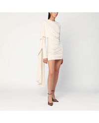 ANDAMANE - Xenia Ivory Mini Dress - Lyst