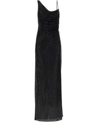 Self-Portrait - Dress With Shimmering Sequins - Lyst