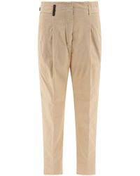 Peserico - Pantalones con detalles con flecos - Lyst
