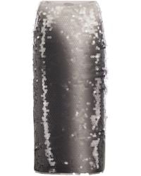 Sportmax Smoke Toano Sequined Skirt in Grey | Lyst UK