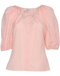 Philosophy Di Lorenzo Serafini - Puff Sleeve Blouse With Relaxed Fit - Lyst