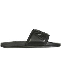 Ambush - Leather Slide Sandals - Lyst