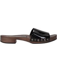 Miu Miu - Slides And Clogs Patent Leather - Lyst