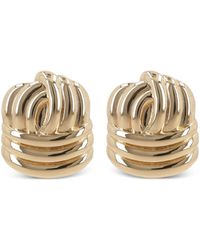 Self-Portrait - Boucles d'oreilles à nœuds or autonomes - Lyst