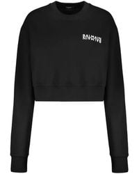 Balmain - Cropped Logo Sweatshirt - Lyst