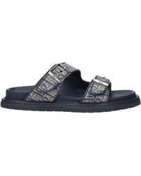 Dior - Slippers And Clogs Aqua Fabric/ Aviation - Lyst