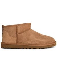 UGG - 'Classic Ultra Mini' Kastanien Wildlederstiefel - Lyst