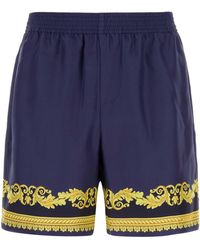 Versace - Silk Bermuda Shorts - Lyst
