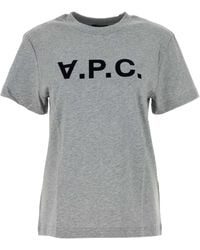 A.P.C. - T-Shirt With Logo - Lyst