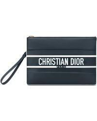 Dior - Logo Clutch Bag - Lyst