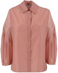 Peserico - Buttoned Blouse - Lyst