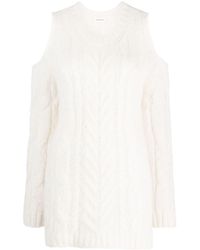 P.A.R.O.S.H. - Off-Shoulder Crochet Jumper - Lyst