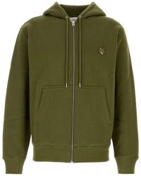 Maison Kitsuné - Maison Kitsuné Bold Fox Head Patch Comfort Zip Hoodie - Lyst