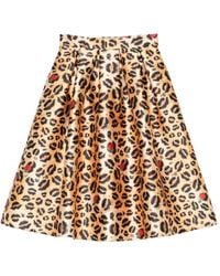ALESSANDRO ENRIQUEZ - Printed Midi Skirt - Lyst
