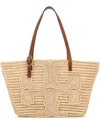 Tory Burch - Raffia Doum For Ella Shopping Bag - Lyst