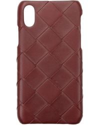 Bottega Veneta - Porta Iphone Iphone Xs Uomo Pelle Rosso - Lyst