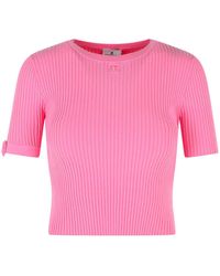 Courreges - Viscose Blend T-Shirt - Lyst