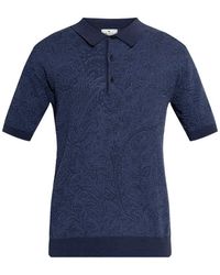 Etro - Geknöpftes Poloshirt Mit Paisleymuster - Lyst