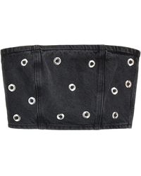 ROTATE BIRGER CHRISTENSEN - Roteer Birger Christensen 'bezaaid Denim' Top - Lyst