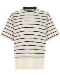 Bottega Veneta - Embroidered Cotton T Shirt - Lyst