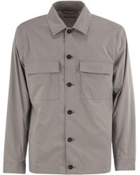 Peserico - Overshirt in leichten Stretch -Baumwoll -Leinwand - Lyst