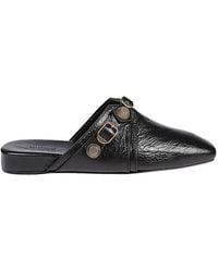 Balenciaga - Mini Leather Slipper Sandals For - Lyst