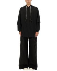 Rick Owens - Sweatshirt With Hood And Pocket - Lyst