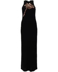 Rabanne - Embellished Sleeveless Maxi Dress - Lyst