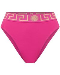 Versace - Greca Medusa Bikini Bottoms - Lyst