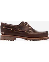 Timberland - Authentic 3 Eye Leather Loafers - Lyst