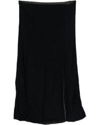 forte_forte - Fluid Chic Velvet Sarong Skirt - Lyst