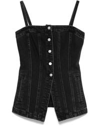 Levi's - Tailored Bustier Denim Vest Top Jacket - Lyst
