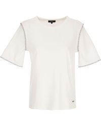 Fay - T Shirt With Contrast Stitching - Lyst