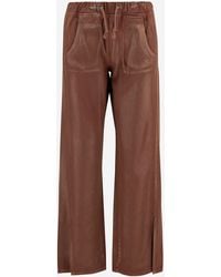 DON'T @ ME - Cotton Trousers With Drawstring - Lyst