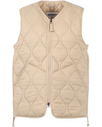 Sebago - Quilted Sleeveless Vest With Unique Wavy Stitch And Adjustable Hem - Lyst