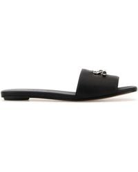 McQueen - Leather Slippers - Lyst