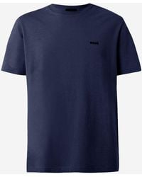BOSS - Stretch Cotton T Shirt With Logo - Lyst