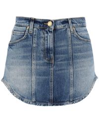 Pinko - Denim Mini Skirt From Mis - Lyst
