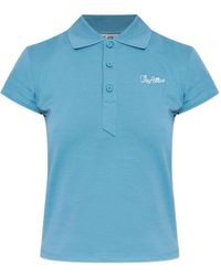 The Attico - Jersey Polo Shirt - Lyst
