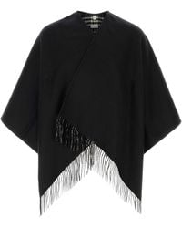 Burberry - Wool Reversible Cape - Lyst