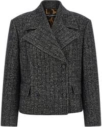 Dolce & Gabbana - Gestreepte Wollen Blazer - Lyst