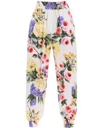 Dolce & Gabbana - Pantalón globo con estampado de jardín - Lyst