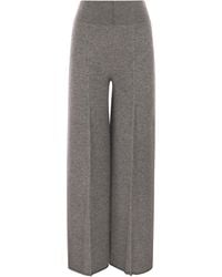 Vanisé - Twist Cashmere Wide Leg Trousers - Lyst