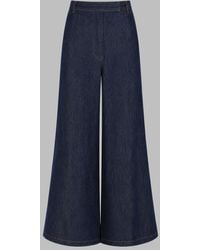 Dries Van Noten - High-Waisted Denim Wide-Leg Trousers - Lyst