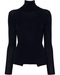 P.A.R.O.S.H. - P.A.R.O..H. Leila Turtle-Neck Ribbed-Knit Jumper - Lyst