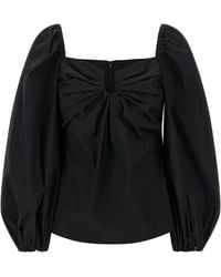 Carolina Herrera - Puff' Sleeve Top - Lyst