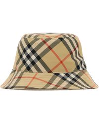 Burberry - Checked Bucket Hat - Lyst