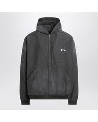 Balenciaga - Trompe L'Oeil Anthracite Mélange Sweatshirt - Lyst