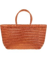 Dragon - Triple Jump Small Woven Leather Bag - Lyst