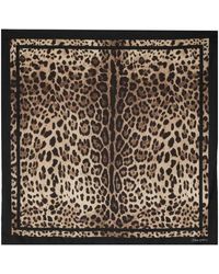 Dolce & Gabbana - Leopard Print Scarf - Lyst